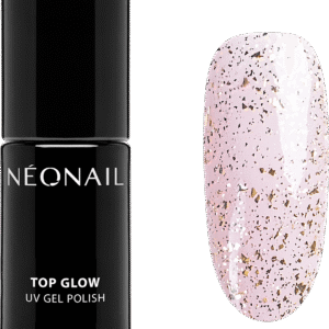 NÉONAIL UV Nagellack Top Glow Gold Flakes, 7,2 Millimeter
